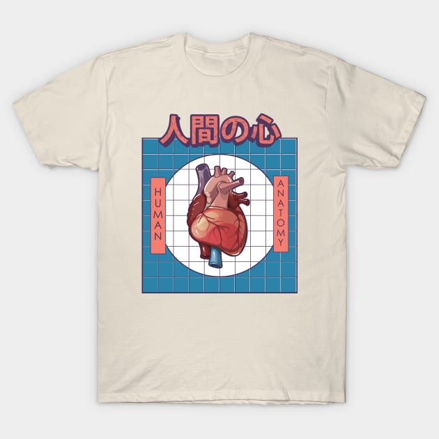 Human Heart Anatomy T-Shirt by AtifSlm